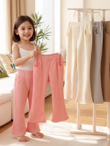 Childrens Breathable Mosquito-Proof Summer Pants Girls Korean Style Trousers