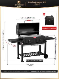 BAOLUOYOUXUAN | Home Outdoor Charcoal BBQ Grill