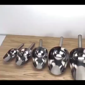 Stainless Steel Ice Scoop Ice Cream Crushed Shovel Candy Sugar Scooper Kitchen Tool Metal Food Scoop