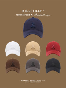 BILLI ZILLY | Embroidered A Letter Soft Top Baseball Cap