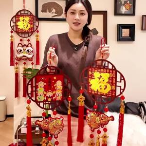 AIXIAOXIQING | Chinese New Year Decorative Door Hanger Fu Character