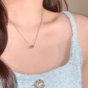 Silver Plated Copper Simple Waist Chain Necklace for Women Fashionable Lightweight Luxury Clavicle Chain Pendant Jewelry
