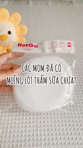 Bộ 4 Miếng Lót Thấm Sữa Bằng Vải Hotga Có thể giặt và dùng lại nhiều lần