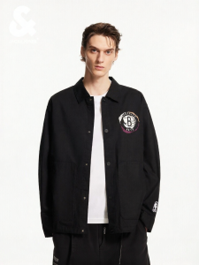 Jack Jones | NBA Collaboration Fall New Flip Collar Basketball Workwear Jacket