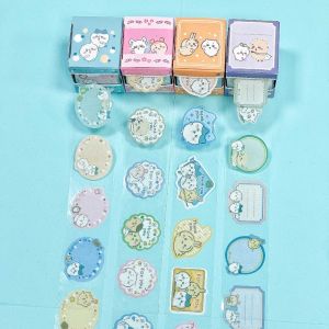 Bandai | Hachiware Usagi Momonga Boxed Stickers Cartoon Cute Pattern Style Closures Stickers Pull-Out Roll-shaped Stickers Notes