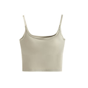 MiiOW | เสื้อกั๊กสายเดี่ยวผ้าโมดอลคอวีสำหรับผู้หญิงในฤดูร้อน ไม่ต้องใส่เสื้อชั้นใน เสื้อคลุมหลังสวยงาม เสื้อคลุมแบบสวมหัว