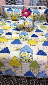 ORANGE Selimut Bedcover Lembut Ukuran 160x200CM Bedcover Aesthetic Bahan 100% Polyester Anti Luntur