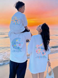 JIEBANXI | Family Matching Cotton T-shirts for Beach Vacation