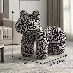 Creative Little Horse Chair Childrens Animal Stool Living Room Floor Standing Sofa High Elastic Sponge Soft Padded Leather Covered