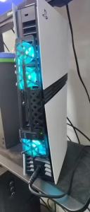 Cooling Fan For PS5 Pro PS5 Slim Host Intelligent Cooling Fan For PS5 Pro PS5 Slim RGB Host Fan Game Accessories