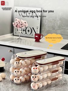 Aesthetic Transparent Multilayer Egg Storage Box