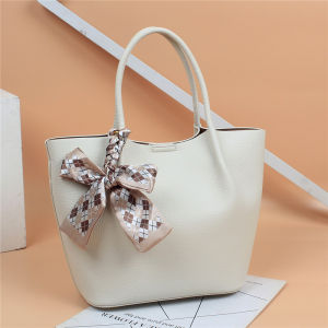 Casual Large Capacity Womens Tote Bag Fashionable Commuter Single Shoulder Bag for Class Handbag Soft PU Leather Leisure