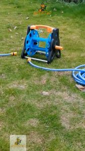 Nasara 20M Portable Garden Hose Reel Set Organizer Pipe Holder PVC Garden Hose Roller Water Pipe / Rak Pengulung Paip / 软管卷盘