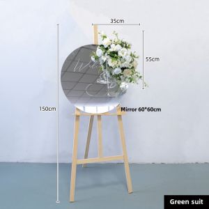 Lawn Wedding Delivery Ceremony Special-Shaped Mirror Display Board Welcome Board Ornamental Flower Water Brand Floral Bed & Breakfast Opening Fake Flower