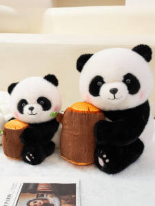 GUAIBUDIAN | Panda Holding Bamboo Sleeping Hug Pillow