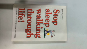 Stop Sleep walking Through Life! |old unused book | personal growth and self-help book
