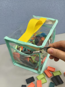 Transparent PVC Toy Storage Bag Building Block Organizer Clothing Divided Storage Bag Universal Solution for Home Organization