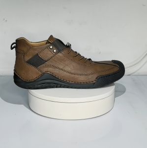 Prelesty Fashion Klasik Sepatu Boots Pria Tinggi Kulit   Formal Kerja Lentur Karet Handmade Keren Anti Slip Kekinian 344