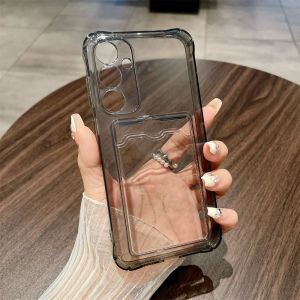 Shockproof Clear Card Slot Case For Samsung Galaxy A07 A17 A06 A16 A05 A15 A14 A26 A25 A24 A36 A35 A34 A55 A54 A56 Soft Cover
