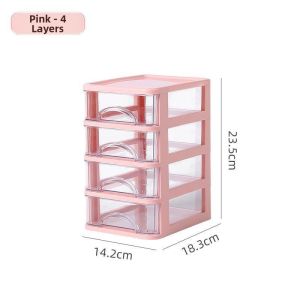 Practical Ins Style Transparent Desk Organizer Small Drawer