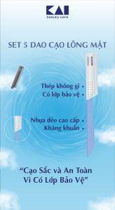 Dao Cạo Lông Mặt Kai ( 06616 - 1 Hộp 5 Cây )
