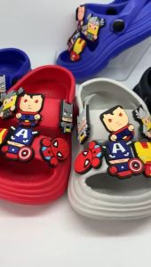 [0-4 Tahun] Sandal Anak Laki Tali Belakang Karet Usia 0 1 2 3 4 Tahun Jibbitz AVENGERS