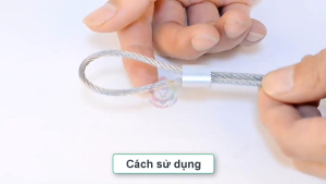 Đầu kẹp cáp 15 li cốt nhôm NGUYÊN CHẤT 15mm chốt giữ cáp đầu cos siết móc treo cho đèn khung tranh trang trí gia dụng