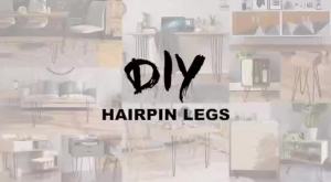 2/3rod Hairpin Legs 1pcs DIY Metal Support Desk Table Legs For Furniture Hardware Furniture Fittings