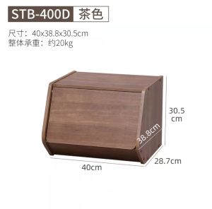 Japanese Simple Wooden Combination Storage Cabinet Bay Window Sundries Cabinet with Door Living Room Storage Household Drawer-Type Stackable