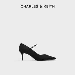 Charles & Keith | Elegant Pointed-toe Thin-heeled Mary Jane Single Shoes