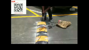 JT Rubber Speed Bump Yellow and Black for Road Safety Driveways Indoor Outdoor Multiple Sizes 100*35*4cm