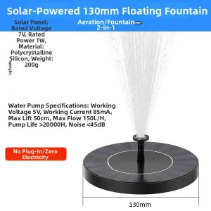 MIVOFIVO | Solar Outdoor Fish Pond Pump Full Automatic Floating Aerator