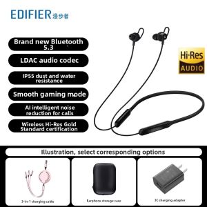Edifier | Wireless Neckband Bluetooth Headphones Noise Cancelling