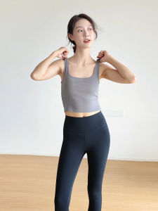 เสื้อกั๊กแขนกุดคอเหลี่ยมคอตตอนแท้ ผ้าคลุมไหล่แบบสวมสำหรับผู้หญิง ทรงเข้ารูป แขนกุด ปกโปโล ทรงเข้ารูป ฤดูร้อน 2024