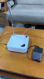 Máy Rót Sữa chua bánh Flan tự Động chỉnh  mức rót.  ( có chân dạp )