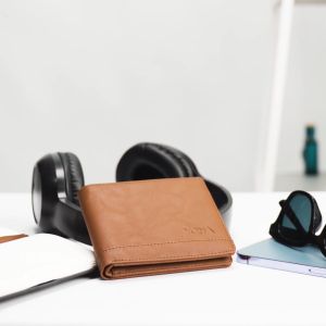 VONA Nero Wallet - Dompet Pria Kulit PU Premium Pendek Lipat Dua