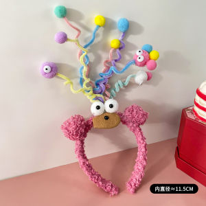 Baby Girls Hairband Diaper Changing Toy Hands-Free Infant Soothing Headband Sweet Style Fresh out Fashion Jewelry Accessory