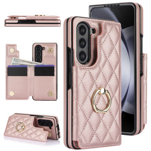 Ốp Ví Da Chống Sốc Cho Samsung Galaxy Z Fold - 360 ° Giá Đỡ Vòng Xoay Có Thể Xoay Được Vỏ Bảo Vệ Hộp Đựng Thẻ Có Chân Đế