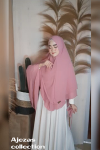 Khimar/Hijab Instan Syari Kepala Pet Antem Kode SALIMI Bahan Ceruty Babydoll By Ory AjeZas Collect