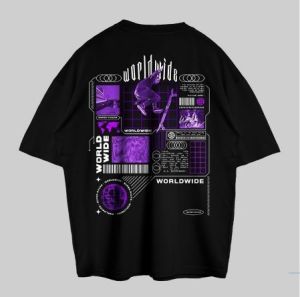 Fashion Kaos Cowok Kasual Sablon Karakter Outfit Atasan Kaos Oblong Berkualitas Combed 24S Tebal / Tshirt Lengan Pendek Kaos Keep It Happy