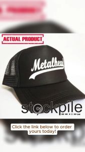 METALHEAD TRUCKER/NET BLACK CAP