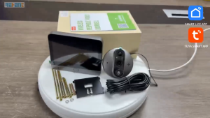 【SG STOCK】Smart Tuya Wireless Video Door Bell With Camera Peephole 4.3inch WiFi Viewer PIR Motion Detection Night Vision