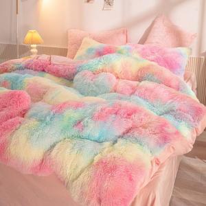 TENGYAGAO | Warm Thicker Crystal Velvet Four-Piece Bedding Set