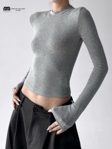 MUYUZI | Slim Fit Womens Long Sleeve T-shirt