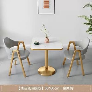 Coffee table balcony table casual square table reception table stainless steel table marble table