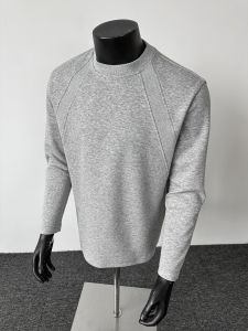 Áo Thun Nam Dài Tay American Heavyweight Deconstructed Cleanfit Boxy Fit T-shirt Grey Patchwork Áo Thun Thường Ngày Mùa Thu