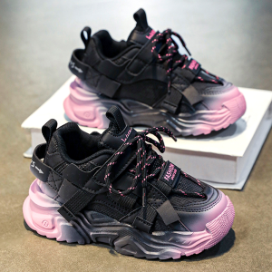 Warm Fleece Lined Childrens Sports Shoes for Girls Dirt Resistant Autumn Winter New Style Cotton Shoes Childrens Footwear