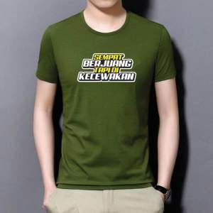 Kaos Distro Pria Kaos Tulisan Lengan Pendek Kaos oblong T-shirt Dengan Print Yang Berkualitas