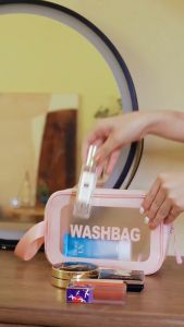 Frosted Travel Cosmetic Bag Waterproof Washbag