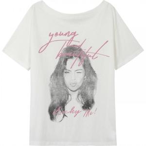 Summer Stylish Loose Off-Shoulder Slanted-Shoulder T-shirt